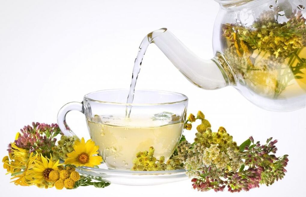 Té de herbas para potenciar