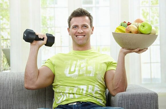 A alimentación saudable e o exercicio físico son as claves para a saúde dos homes. 